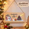 Personalisierter Adventskalender aus Holz mit Namen Pferd für Mädchen – zum Befüllen mit oder ohne Säckchen | CreativMade .