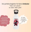 Personalisierte Trinkflasche Kinder Ninja -  Edelstahl Trinkflasche mit Name - Strohhalm Geschenk Einschulung Geburtstag - CreativMade 