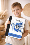 Personalisierte Zeugnismappe mit Namen Fußball – Mappe für Schulzeugnisse A4 | Geschenk zur Einschulung Jungen - CreativMade
