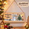 Personalisierter Adventskalender aus Holz mit Namen Tiere - Reh , Hase, Fuchs für Mädchen – zum Befüllen mit oder ohne Säckchen | CreativMade .