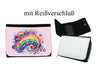 Kinder Geldbeutel personalisiert Regenbogen – Geldbörse mit Namen Klettverschluss oder Reißverschluss Porte­mon­naie - CreativMade