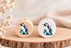 Milchzahndose Pinguin Holz mit Motivscheibe | DIY & Kreativbedarf 6 x 4cm Zahndose - CreativMade