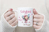 Personalisierte Einschulungstasse Fee Mädchen Schulkind Tasse mit Name Keramik - CreativMade