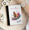Personalisierte Zeugnismappe mit Namen Pferd – Mappe für Schulzeugnisse A4 | Geschenk zur Einschulung Mädchen - CreativMade