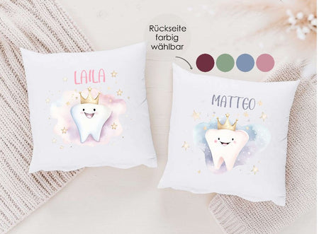 Zahnfeekissen personalisiert für Kinder – mit Namen - Mädchen - CreativMade