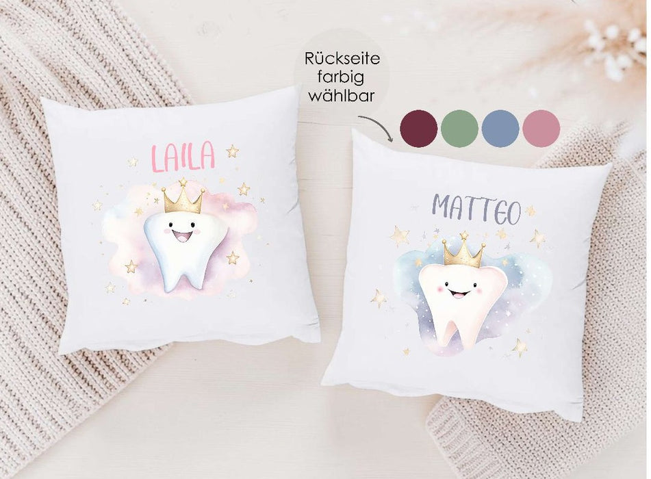 Zahnfeekissen personalisiert für Kinder – mit Namen - Jungen - CreativMade