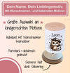 Kinder Spardose mit Name Fußball Eule grün  – Personalisierte Spardose für Kinder Keramik mit Bambusdeckel für Jungen | CreativMade .