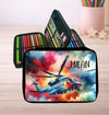 Personalisiertes Federmäppchen mit Name Hubschrauber Jungen Geschenk Einschulung Federmappe Federpenal - CreativMade