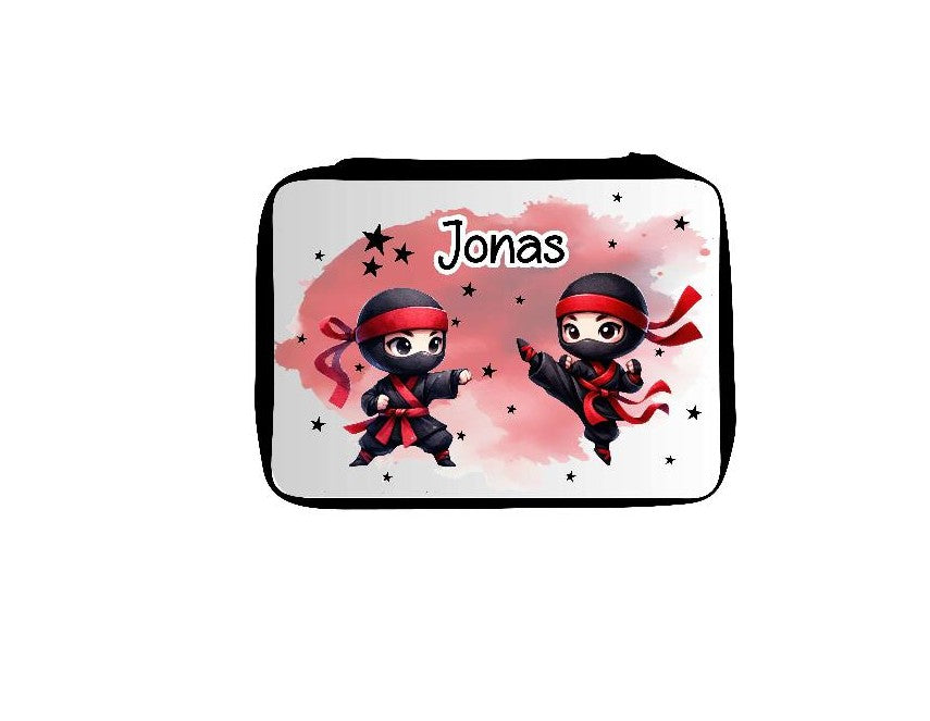 Personalisiertes Federmäppchen mit Name Ninja Jungen Geschenk Einschulung Federmappe Federpenal - CreativMade 