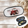 Federmäppchen Kinder mit Namen Traktor – personalisiertes Stifteetui/Stiftebox Schule Geschenk Einschulung - CreativMade