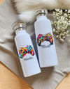 Personalisierte Kinder Trinkflasche mit Namen Controller – Edelstahl Thermosflasche auslaufsicher für Kindergarten & Schule - CreativMade