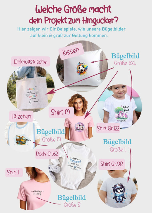 Bügelbilder für Kinder Bär – Weihnachtsmotive, Wintermotive & Herbstmotive zum Aufbügeln – DIY Textilaufbügler für Kleidung & Geschenke - CreativMade