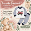 Kinder & Baby Schlafanzug mit Namen Traktor – Personalisierter Pyjama für Jungen | CreativMade .