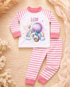 Kinder Schlafanzug mit Namen Einhorn – Personalisierter Pyjama für Babys Mädchen - CreativMade