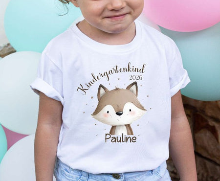 Kindergartenkind T-Shirt personalisiert mit Namen Tiere – Kita Abschluss & Vorschulkind Geschenk - CreativMade 