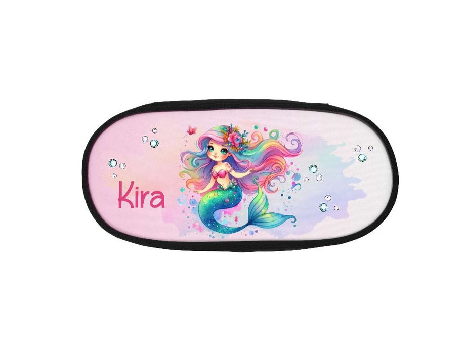Federmäppchen Kinder mit Namen Meerjungfrau – personalisiertes Stifteetui/Stiftebox Schule Geschenk Einschulung - CreativMade