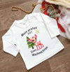Mein erstes Weihnachten Outfit Reh Mädchen Weihnachtsshirt Baby Kinder Langarm - CreativMade 