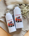 Personalisierte Kinder Trinkflasche mit Namen Feuerwehr – Edelstahl Thermosflasche auslaufsicher für Kindergarten & Schule - CreativMade