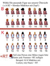 Personalisierter Weihnachtsbaumanhänger mit Namen & Figuren – individueller Christbaumschmuck für Familie, Paare & Freunde. Perfektes Weihnachtsgeschenk. - CreativMade