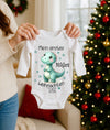 Mein erstes Weihnachten Baby-Body Dinosaurier Jungen – personalisiert Weihnachtsoutfit aus Baumwolle (0–18 Monate) Strampler - CreativMade 