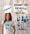 Bügelbild Schmetterling Erwachsene Aufbügelmotiv Textilaufbügler für Kleidung & Stoffe DIY Transferbild & Geschenkidee Damen - CreativMade