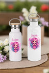 Personalisierte Kinder Trinkflasche mit Namen Fee – Edelstahl Thermosflasche auslaufsicher für Kindergarten & Schule - CreativMade