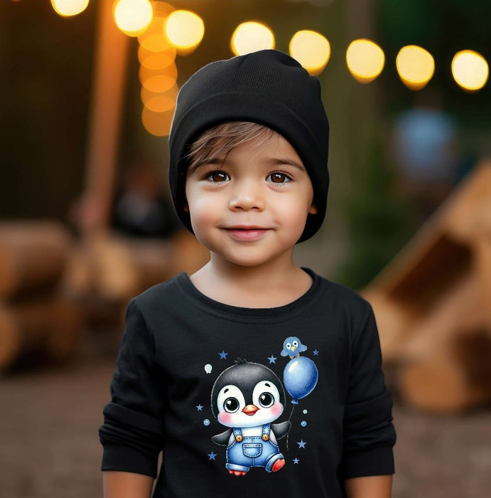 Bügelbilder für Kinder Pinguin – Weihnachtsmotive, Wintermotive & Herbstmotive zum Aufbügeln – DIY Textilaufbügler für Kleidung & Geschenke - CreativMade