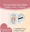 Personalisierte Taufspardose aus Keramik – Engel Mädchen - Spardose zur Taufe mit Namen - CreativMade