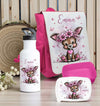 Kindergarten Set personalisiert Reh – Rucksack, Trinkflasche & Brotdose mit Namen Kitakind - CreativMade 