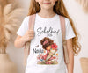 Einschulungsshirt mit Namen personalisiert Zuckertüte Mädchen T-Shirt Einschulung - CreativMade