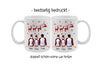 Tasse Personalisierte Weihnachtstasse Familie & Freunde – Keramik mit Namen Weihnachtsgeschenk - CreativMade 