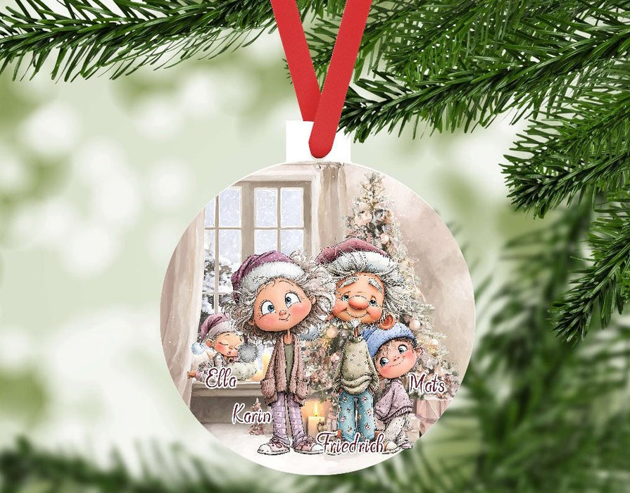 Personalisierter Christbaumschmuck mit Namen – Geschenk für Familie & Freunde Ornament Weihnachten - CreativMade