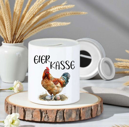 Eierkasse aus Keramik – Kasse für Eierverkauf & Selbstbedienung - CreativMade