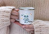 Kinder Tischset personalisiert mit Namen Roboter - abwischbar und rutschfest Platzdeckchen Platzset Tischunterlage - personalisierte Tasse Emaille & Keramik - CreativMade 