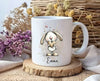 Personalisiertes Kinder Trinkflaschen- & Tassen-Set mit Namen Hase – Edelstahl Trinkflasche 500 ml für Schule & Kindergarten - CreativMade