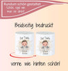 Personalisierte Taufspardose aus Keramik – Engel Mädchen - Spardose zur Taufe mit Namen - CreativMade