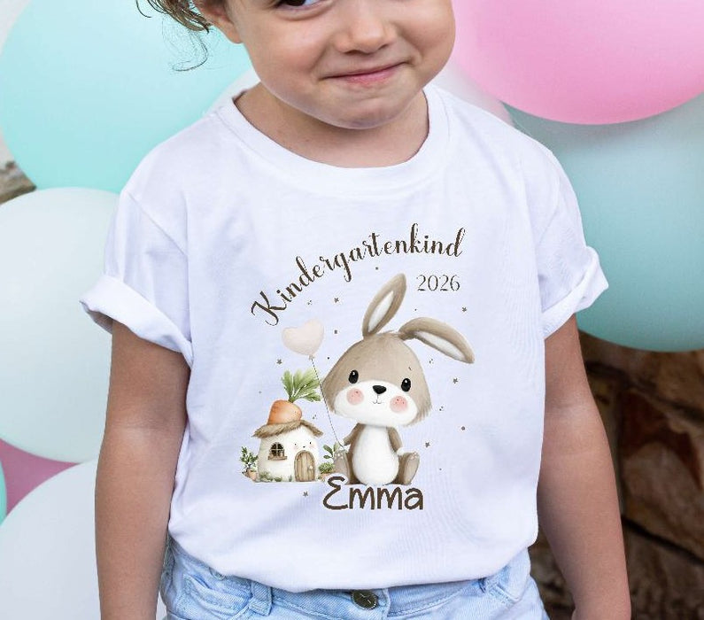 Kindergartenkind T-Shirt personalisiert mit Namen Tiere – Kita Abschluss & Vorschulkind Geschenk - CreativMade 