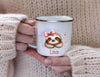 Kinder Tischset personalisiert mit Namen Faultier - abwischbar und rutschfest Platzdeckchen Platzset Tischunterlage - personalisierte Tasse Emaille & Keramik - CreativMade 