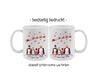 Tasse Personalisierte Weihnachtstasse Familie & Freunde – Keramik mit Namen Weihnachtsgeschenk - CreativMade 