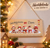 Personalisierter Adventskalender aus Holz mit Namen Wintertiere – zum Befüllen mit oder ohne Säckchen - CreativMade
