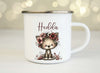 Personalisiertes Kinder Trinkflaschen- & Tassen-Set mit Namen Katze – Edelstahl Trinkflasche 500 ml für Schule & Kindergarten - CreativMade