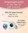 Personalisierte Kinderspardose mit Namen Fußball – Keramik Spardose zur Einschulung, Geburt oder Taufe - CreativMade
