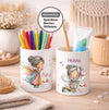 Kinder Spardose mit Name Fee – Personalisierte Spardose für Kinder Keramik mit Bambusdeckel für Mädchen | CreativMade .