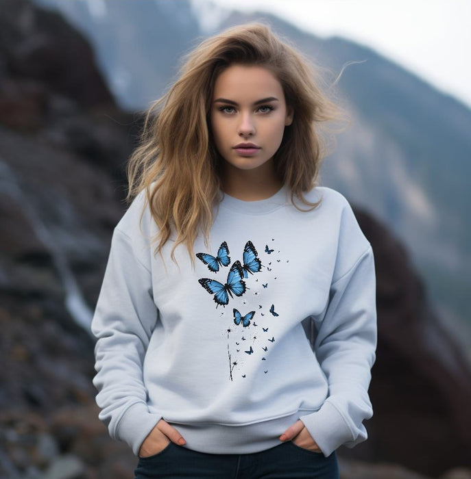 Bügelbild Schmetterling Erwachsene Aufbügelmotiv Textilaufbügler für Kleidung & Stoffe DIY Transferbild & Geschenkidee Damen - CreativMade