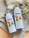 Personalisierte Kinder Trinkflasche mit Namen Drache – Edelstahl Thermosflasche auslaufsicher für Kindergarten & Schule - CreativMade