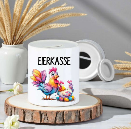 Eierkasse aus Keramik – Kasse für Eierverkauf & Selbstbedienung - CreativMade