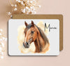 Kinder Tischset personalisiert mit Namen Pferd - abwischbar und rutschfest Platzdeckchen Platzset Tischunterlage - personalisierte Tasse Emaille & Keramik - CreativMade 