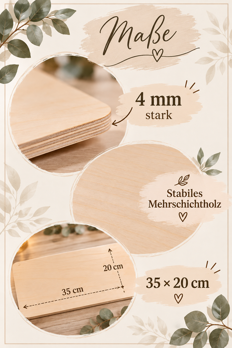 Personalisierter Adventskalender aus Holz mit Namen Pferd für Mädchen– zum Befüllen mit oder ohne Säckchen | CreativMade .