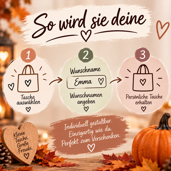 Halloween Beutel personalisiert mit Namen Kürbis Mädchen Süßigkeiten Tasche | CreativMade .