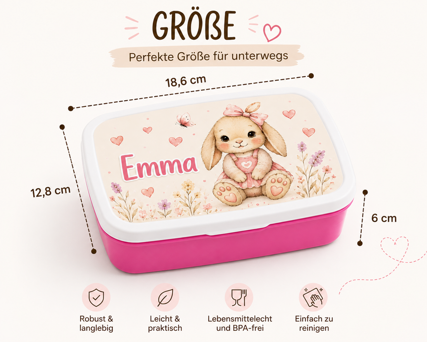 Personalisierte Brotdose mit Namen Kinder | Dinosaurier Jungen | Kindergarten| Schule | CreativMade .